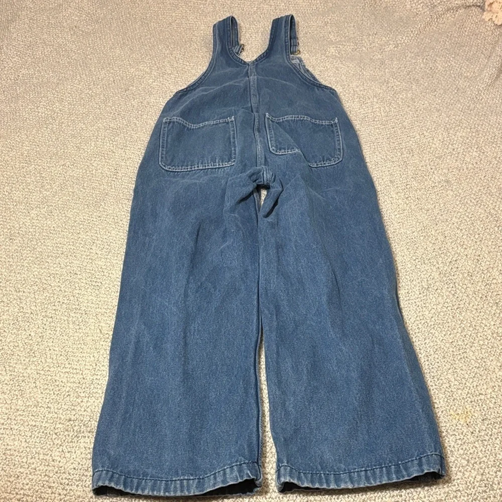 Liberty Denim Overalls with Green Trim Youth
